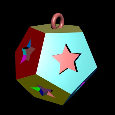 Đồ trang trí Giáng Sinh hình Dodecahedron