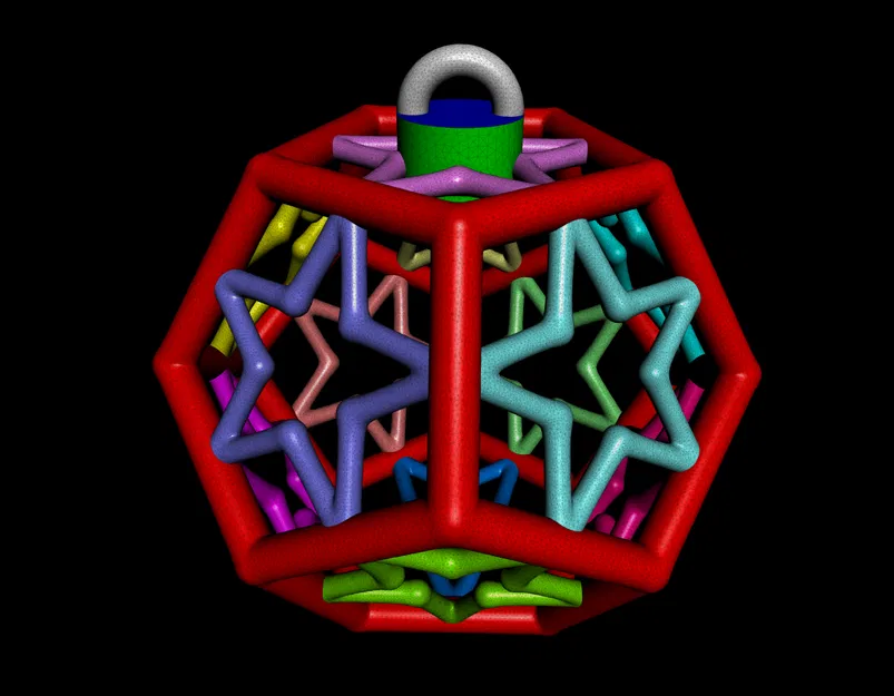 Đồ trang trí Giáng Sinh hình Dodecahedron - Image 4