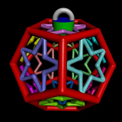 Đồ trang trí Giáng Sinh hình Dodecahedron