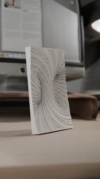 Parametric Singularity - Tác phẩm nghệ thuật treo tường với cấu trúc xoắn độc đáo - Image 1