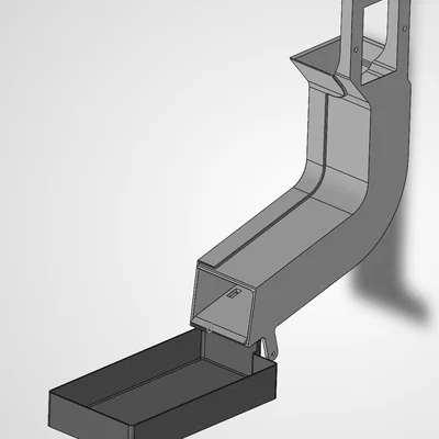 Thùng rác cho máng trượt phân