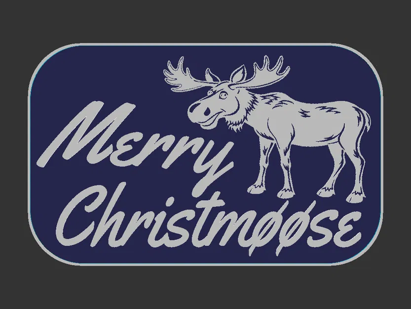 Biển báo Merry Christmoose - Image 3