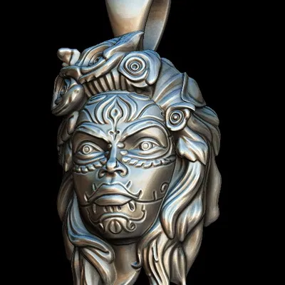 Mô Hình OBJ 3D Miễn Phí - Cô Gái Đầu Lâu Đường Catrina