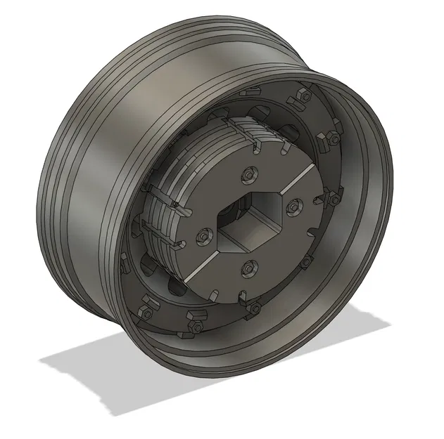 Mâm Bánh Sau Xe International Harvester Tỷ Lệ 1:8 - Image 4