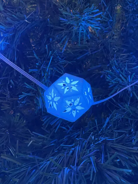 Đồ Trang Trí Đèn Mùa Đông Hình Khối Mười Hai Mặt - Image 1