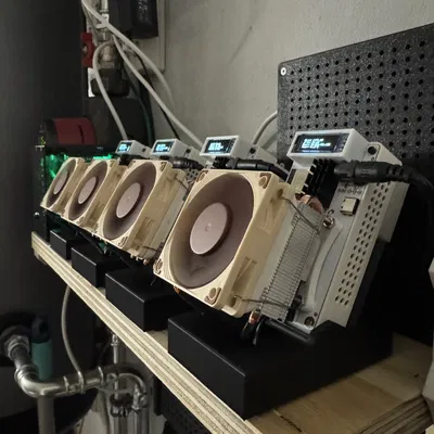 Vỏ Case và Đế Tản Nhiệt Tối Giản cho BitAxe Gamma 601