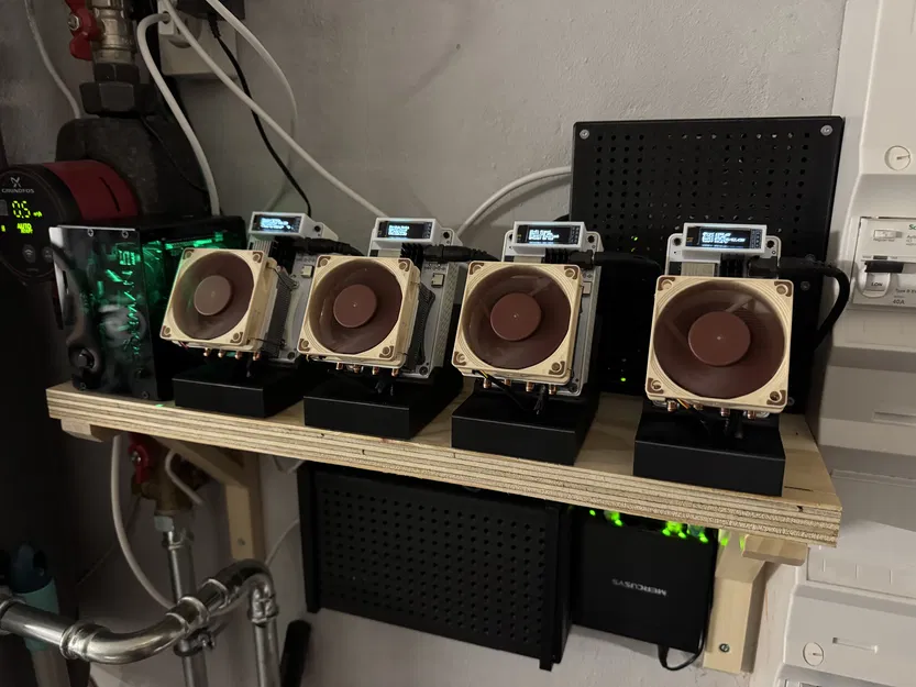 Vỏ Case và Đế Tản Nhiệt Tối Giản cho BitAxe Gamma 601 - Image 5