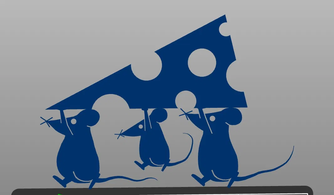 Trang Trí Tường Một Lớp - Họa Tiết Chuột - Image 1