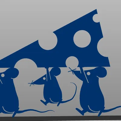 Trang Trí Tường Một Lớp - Họa Tiết Chuột