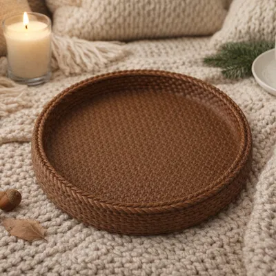 Khay Trang Trí Vân Đan Len Ấm Cúng