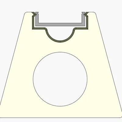 Chân đế cho thanh nhôm LED dạng tham số