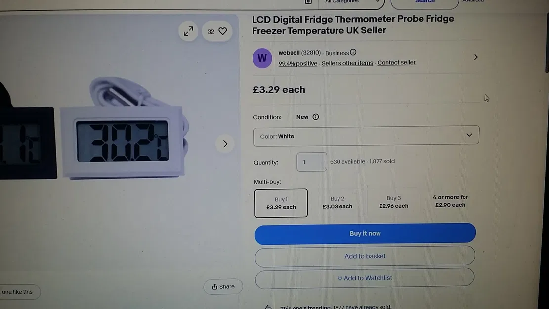 Vỏ Hộp Housing Cho Nhiệt Kế LCD Digital - Image 10
