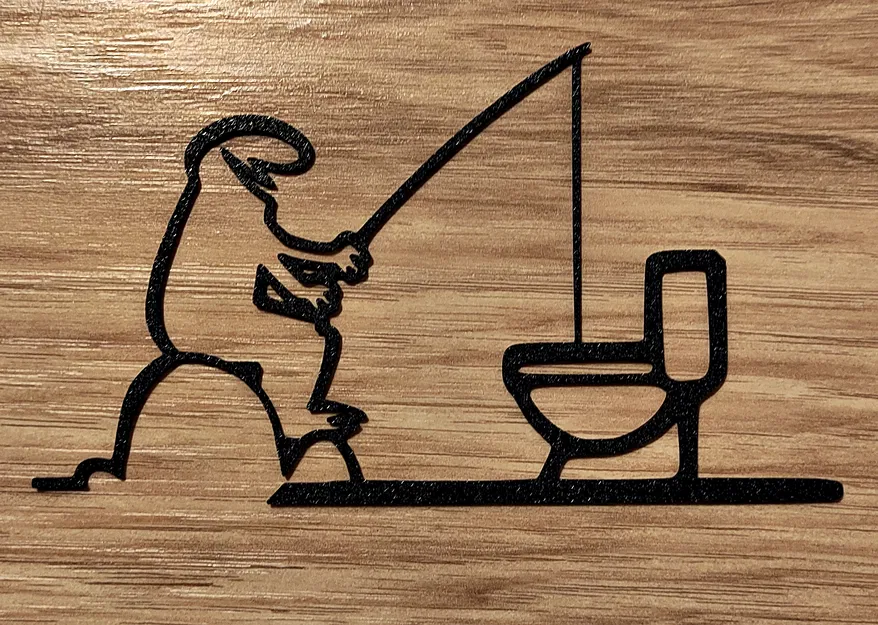 Móc Treo Cửa Nhà Vệ Sinh "WC" Vui Nhộn – La Linea Balum 145 - Image 1