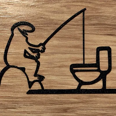 Móc Treo Cửa Nhà Vệ Sinh "WC" Vui Nhộn – La Linea Balum 145