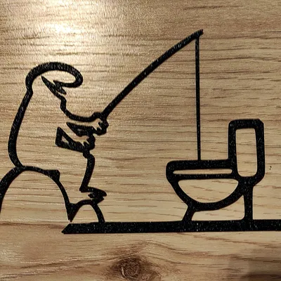 Móc Treo Cửa Nhà Vệ Sinh "WC" Vui Nhộn – La Linea Balum 145