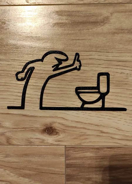 Móc Treo Cửa Nhà Vệ Sinh "WC" Vui Nhộn – La Linea Balum 146 - Image 2