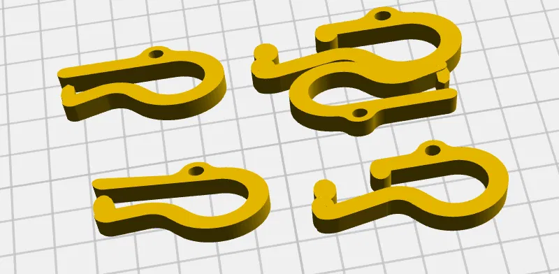 Kẹp dây bungee cho xe hơi - 4 cái/bộ - Image 1