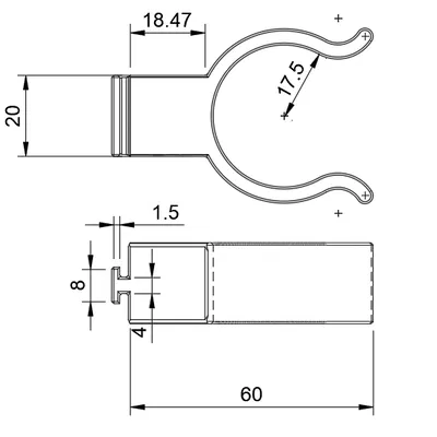 Kẹp Chân Tủ Bếp - Móc Treo Đa Năng