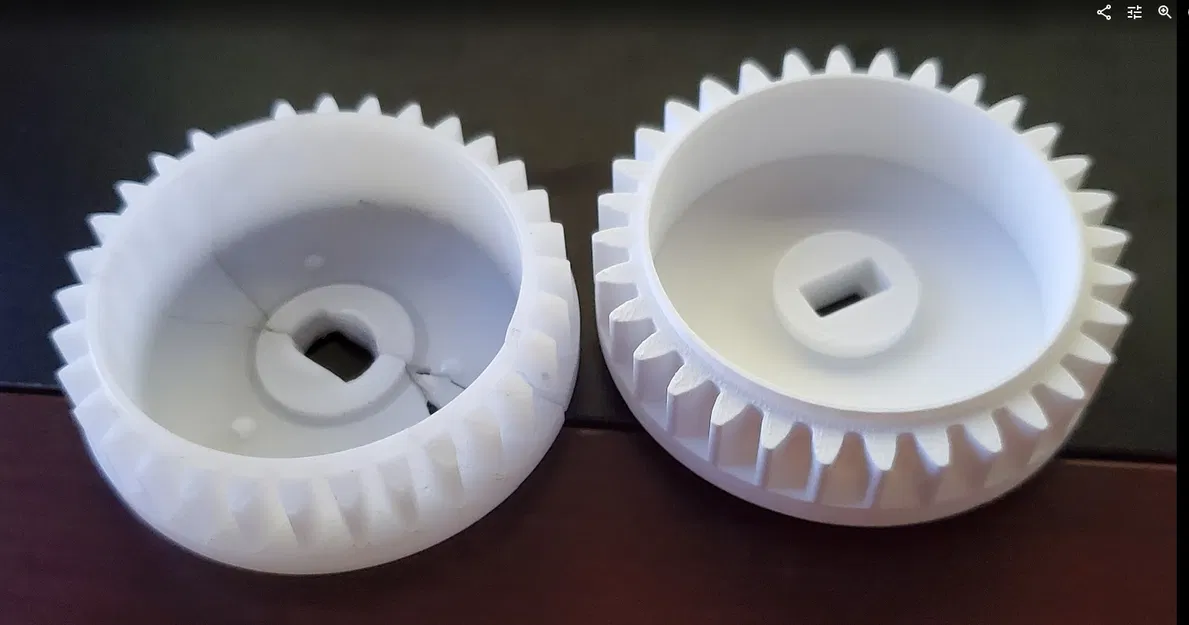 Bánh Răng Truyền Động Trục Xoắn Máy Làm Đá – Bộ Phận Thay Thế (Mô Hình 3D) - Image 1