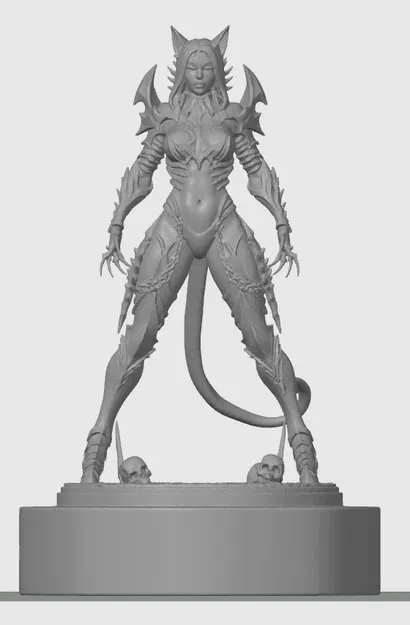 Mô hình Warhammer mèo-girl 31 - Image 1