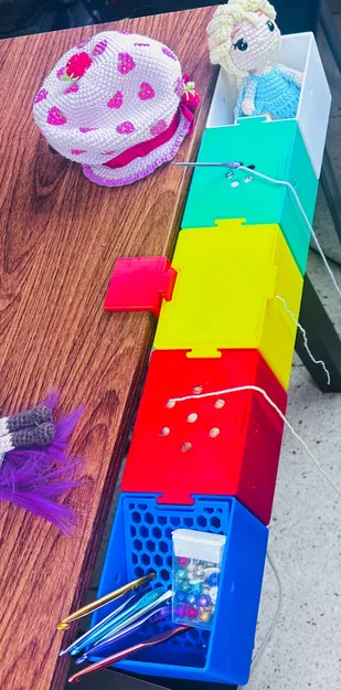 Hộp Đựng Cuộn Len Có Thể Xếp Chồng - Image 3