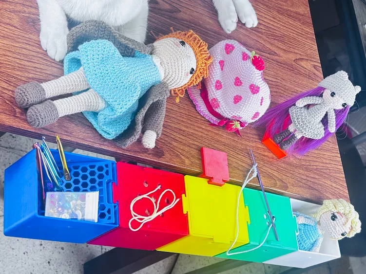 Hộp Đựng Cuộn Len Có Thể Xếp Chồng - Image 7