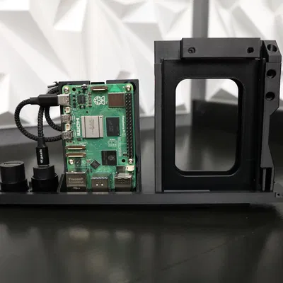 Khay Rack Server 10 inch Raspberry Pi5 NAS, 2 SSD Hot Swap, Cổng HDMI và Nguồn