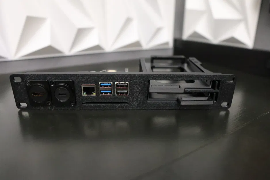 Khay Rack Server 10 inch Raspberry Pi5 NAS, 2 SSD Hot Swap, Cổng HDMI và Nguồn - Image 3