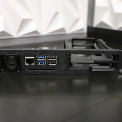Khay Rack Server 10 inch Raspberry Pi5 NAS, 2 SSD Hot Swap, Cổng HDMI và Nguồn