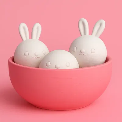 Thỏ Ngọc Đáng Yêu Trong Tô