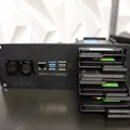 Tấm Rack Server Raspberry Pi5 NAS 10 inch, 5 khay SSD Hot Swap, Cổng HDMI & Nguồn - Thumbnail 1