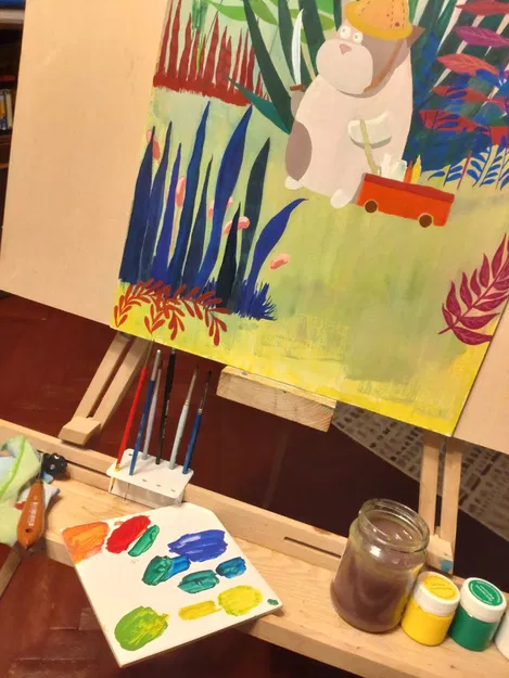 Giá đỡ cọ cho chân đế vẽ tranh nghệ thuật - Image 3