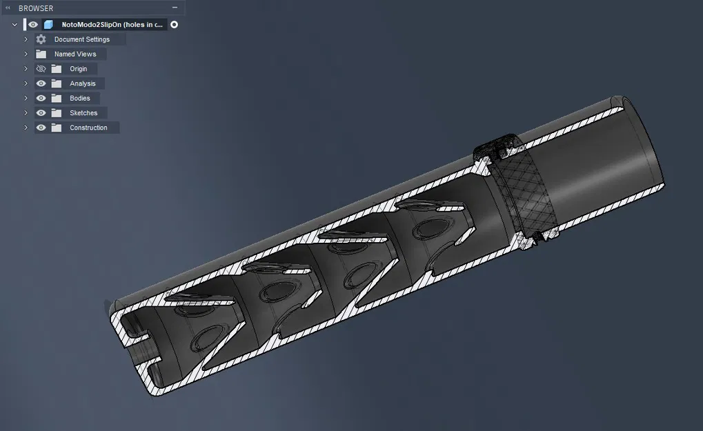 Ống giảm thanh trượt cho Umarex Notos - Image 3