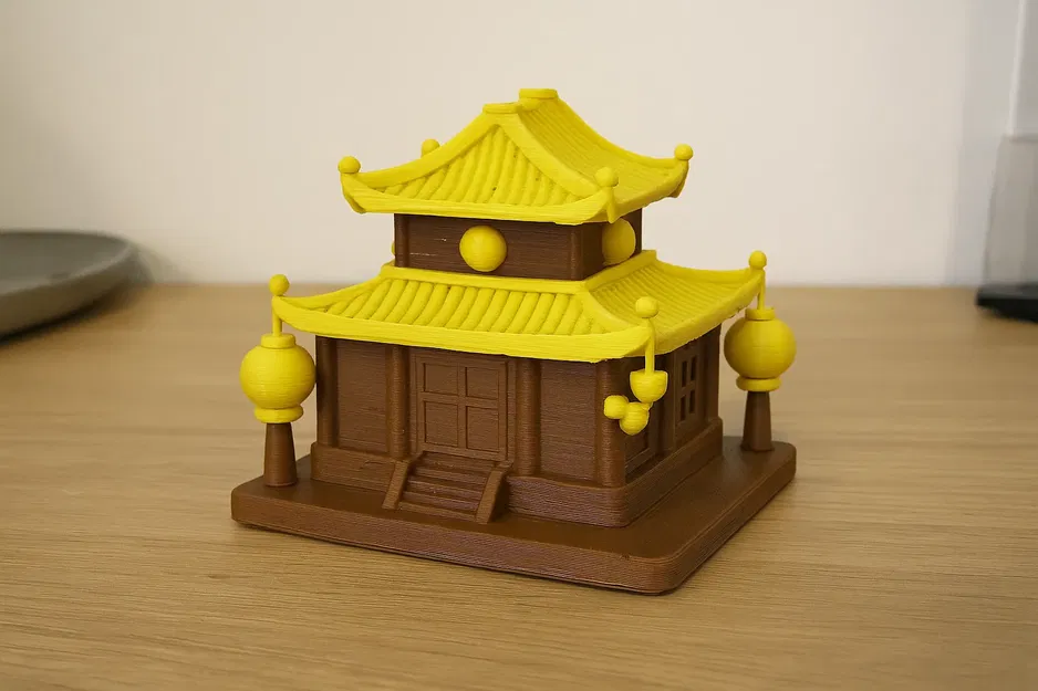 Mô Hình Nhà Kiểu Chùa - Image 2