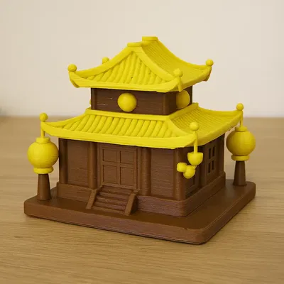 Mô Hình Nhà Kiểu Chùa