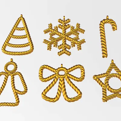 Đồ trang trí Giáng sinh - Bộ sưu tập dây thừng số 3