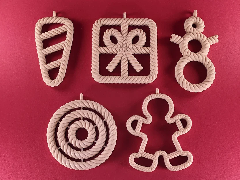 Bộ Sưu Tập Trang Trí Giáng Sinh Hình Dây Thừng 2 - Image 1