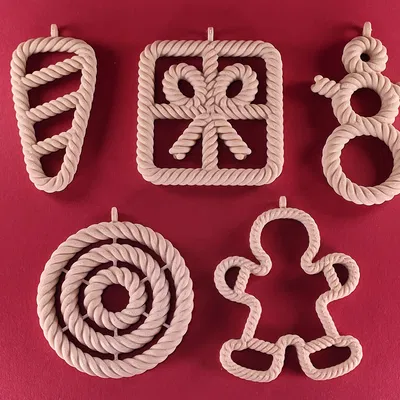 Bộ Sưu Tập Trang Trí Giáng Sinh Hình Dây Thừng 2