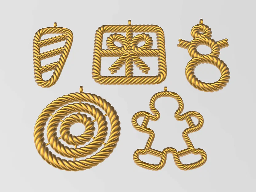 Bộ Sưu Tập Trang Trí Giáng Sinh Hình Dây Thừng 2 - Image 2