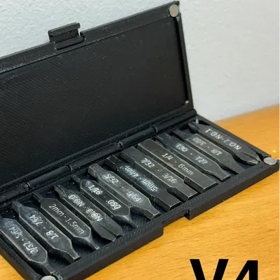 Hộp Đựng Tua Vít Dẹp - 4 Phiên Bản - 12 Đầu - Pine Makers