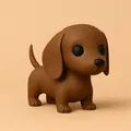 Mô Hình Chó Dachshund Kawaii Dễ Thương - Thumbnail 1