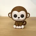 Mô Hình Khỉ Chibi Kawaii Dễ Thương - Thumbnail 2