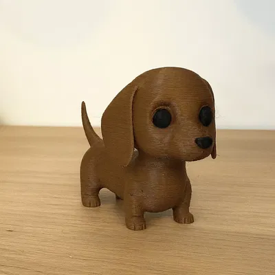 Mô Hình Chó Dachshund Kawaii Dễ Thương