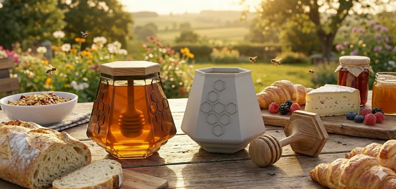 Lọ Mật Ong Hình Lục Giác - Image 1