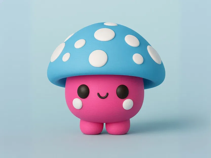 Mô Hình Nấm Kawaii Dễ Thương - Image 1