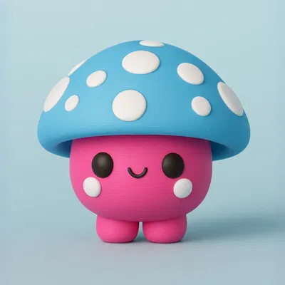 Mô Hình Nấm Kawaii Dễ Thương