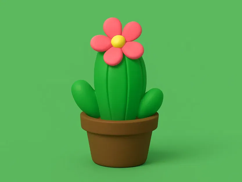 Mô hình Xương Rồng Hoa - Image 1