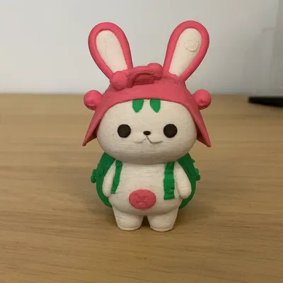 Thỏ Con Đội Nón Hồng