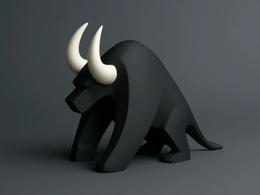 Tượng Bò Sừng - Phong Cách Tối Giản Nghệ Thuật - Image 1