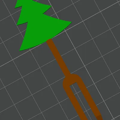 Cọc Cây Thông Noel 3D; Cọc Trang Trí Chậu Cây Hình Cây Thông Noel